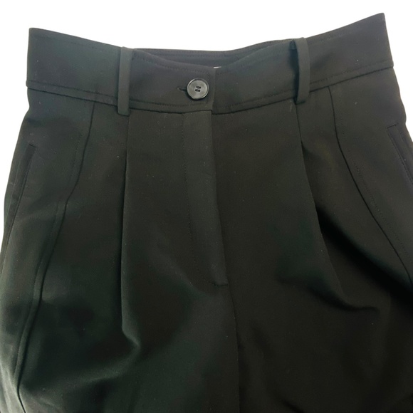 ZARA Pleated Tapered Pant Trouser in Black Size Small - NWT - Picture 4 of 7